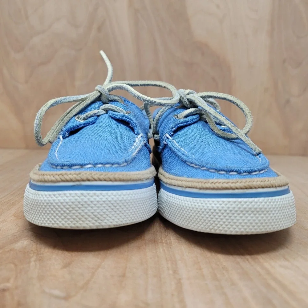 Sperry Top-Sider Womens Size 5.5 M Boat Shoes Blue Canvas